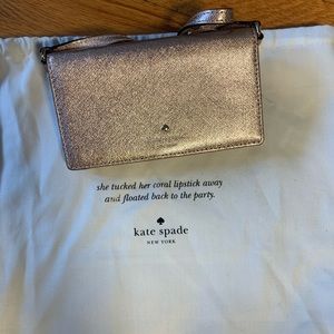 Kate Spade Rose Gold Phone Wallet Crossbody